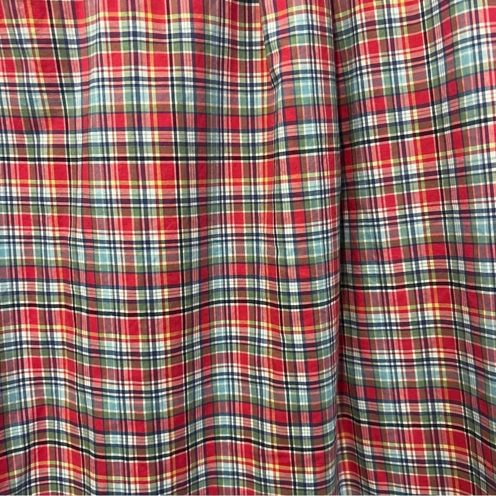 Ralph Lauren Poplin Boy’s Pink and Blue Plaid Button-Down Shirt size large 14-16